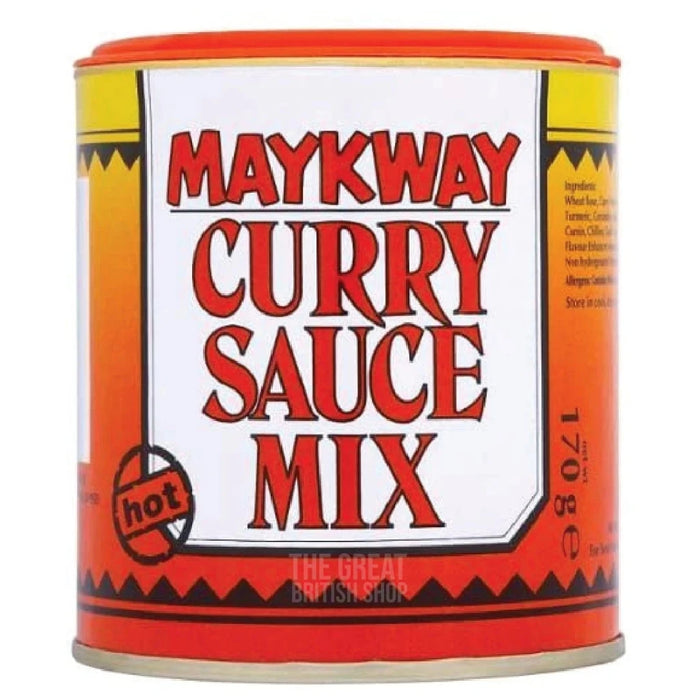 Maykway Curry Sauce Mix Hot - 170g imported British grocery product available in Canada