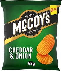 McCoys Cheddar and Onion - 65g | British Store Online | The Great British Shop