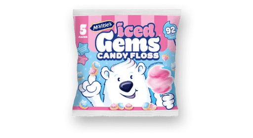 Mcvitie's Candy Floss Iced Gems - 5pk | British Store Online | The Great British Shop