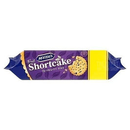 McVitie's Fruit Shortcake Biscuits 200g: front of the purple wrapped pack showing biscuit image.
