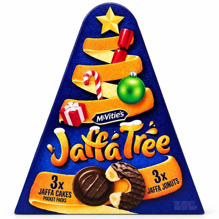 Mcvitie's Jaffa Cake & Jonuts Tree - 239g, front view of the UK packaging