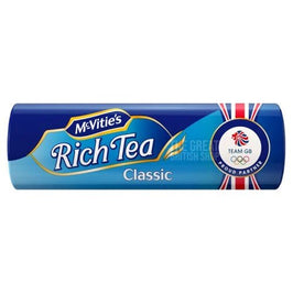 McVitie's Rich Tea Biscuits 300g: front of the pack showing the blue wrapper with Team GB logo.