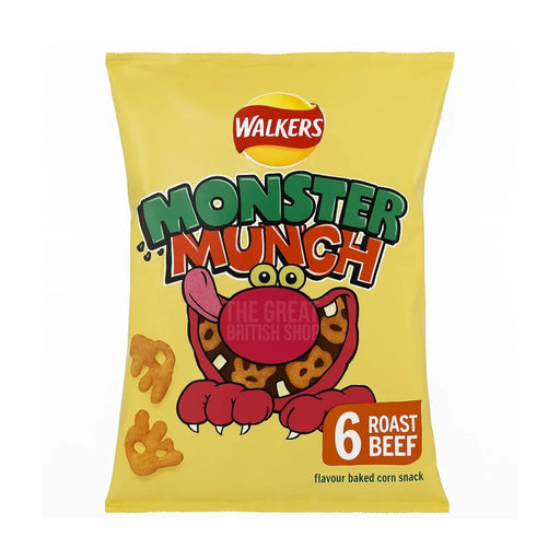Monster Munch Roast Beef - 6pk imported British grocery product available in Canada