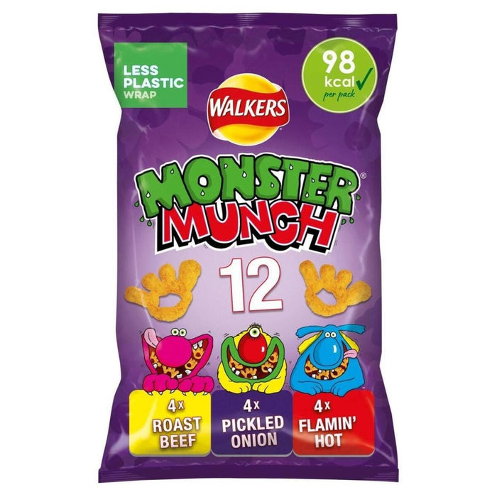 Monster Munch Variety - 12 Pack imported British grocery product available in Canada