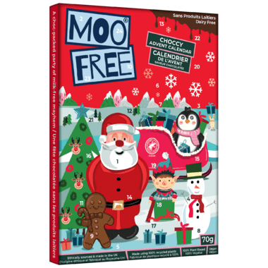 Moo Free Gluten & Dairy Free Bing Milk Chocolate Advent Calendar - 70g | British Store Online | The Great British Shop