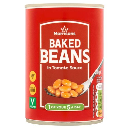 Morrisons Baked Beans - 410g imported British grocery product available in Canada
