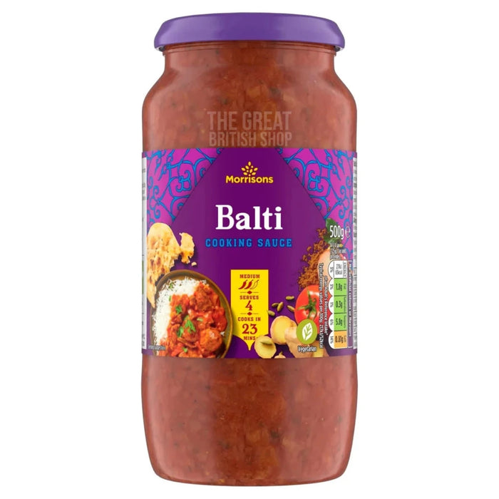 Morrisons Balti Sauce - 500g imported British grocery product available in Canada