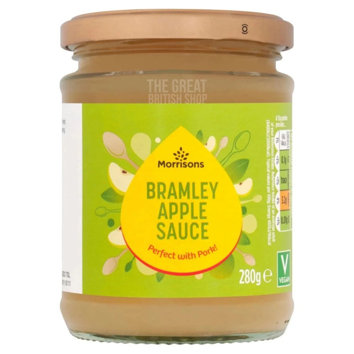 Morrisons Bramley Apple Sauce - 280g imported British grocery product available in Canada