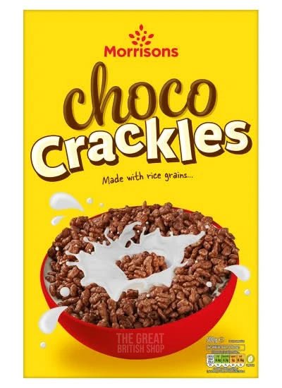 Morrisons Choco Crackles - 500g imported British grocery product available in Canada