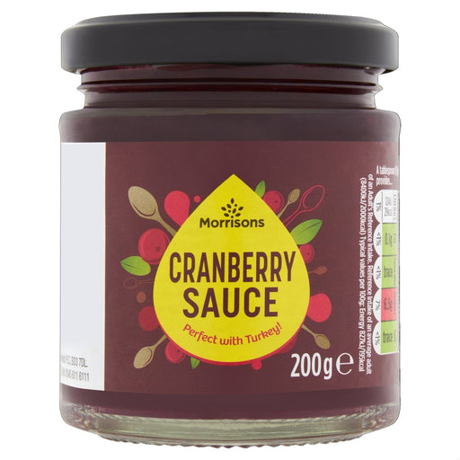 Morrisons Cranberry Sauce - 200g imported British grocery product available in Canada