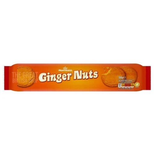 Morrisons Ginger Nuts - 300g imported British grocery product available in Canada
