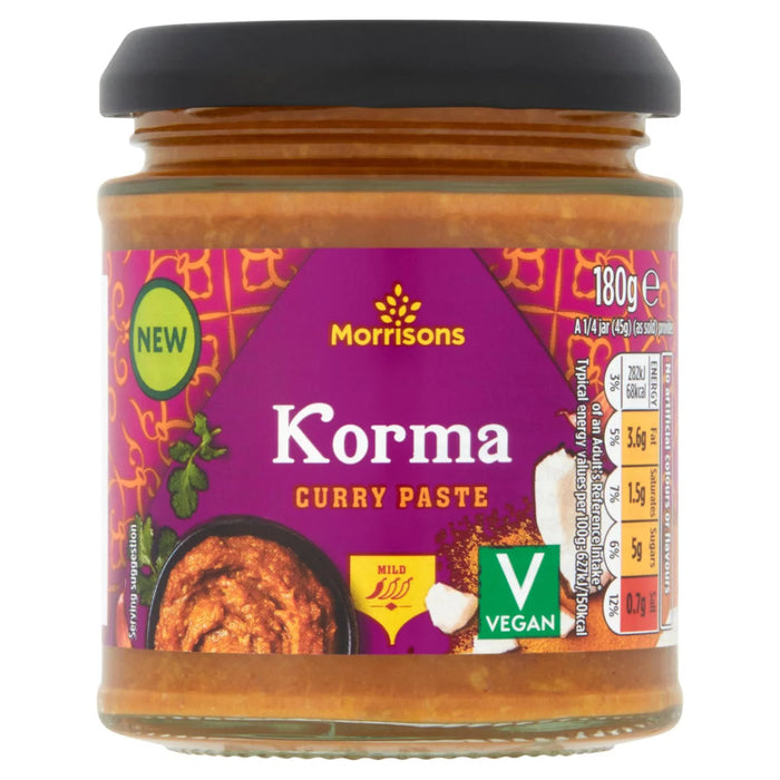 Morrisons Korma Curry Paste imported British grocery product available in Canada