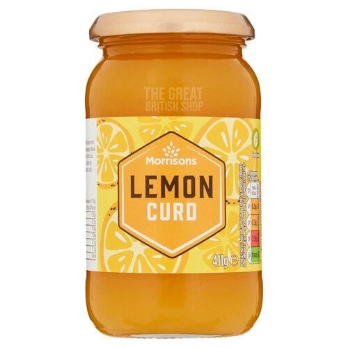 Morrisons Lemon Curd - 420g imported British grocery product available in Canada