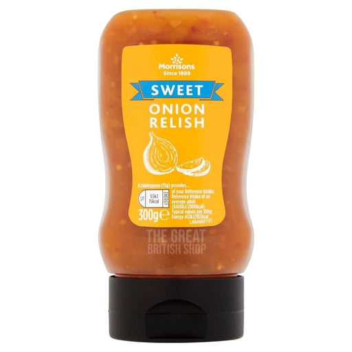 Morrisons Onion Relish - 300g imported British grocery product available in Canada