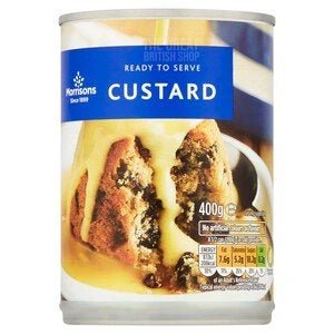 Morrisons Ready to serve Custard - 400g imported British grocery product available in Canada