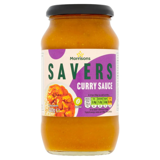 Morrisons Savers Curry Sauce imported British grocery product available in Canada