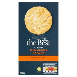 Morrisons The Best All Butter Stem Ginger Cookies 200g: front of the pack showing a cookie.