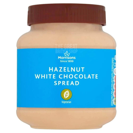 Morrisons White Chocolate & Hazelnut Spread - 400g imported British grocery product available in Canada