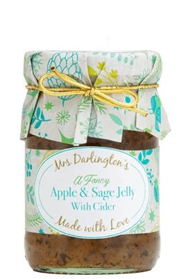 Mrs Darlington's Apple & Sage Jelly With Cider - 212g imported British grocery product available in Canada