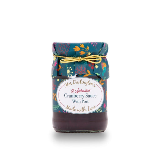 Mrs Darlington's Splendid Cranberry Sauce with Port - 200g | British Store Online | The Great British Shop