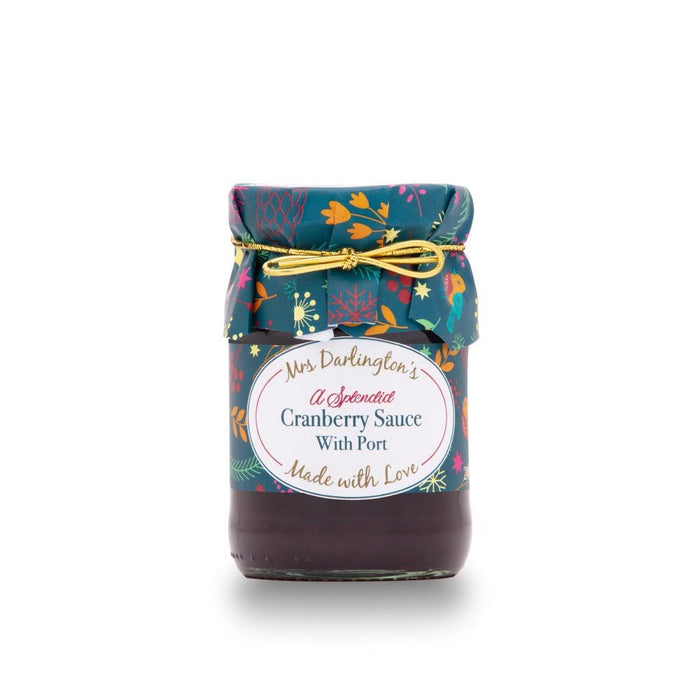 Mrs Darlington's Splendid Cranberry Sauce with Port - 200g | British Store Online | The Great British Shop