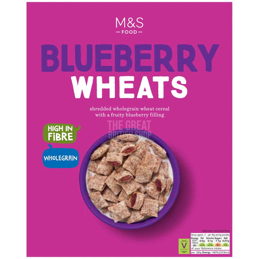 M&S Blueberry Wheats Cereal - 500g imported British grocery product available in Canada