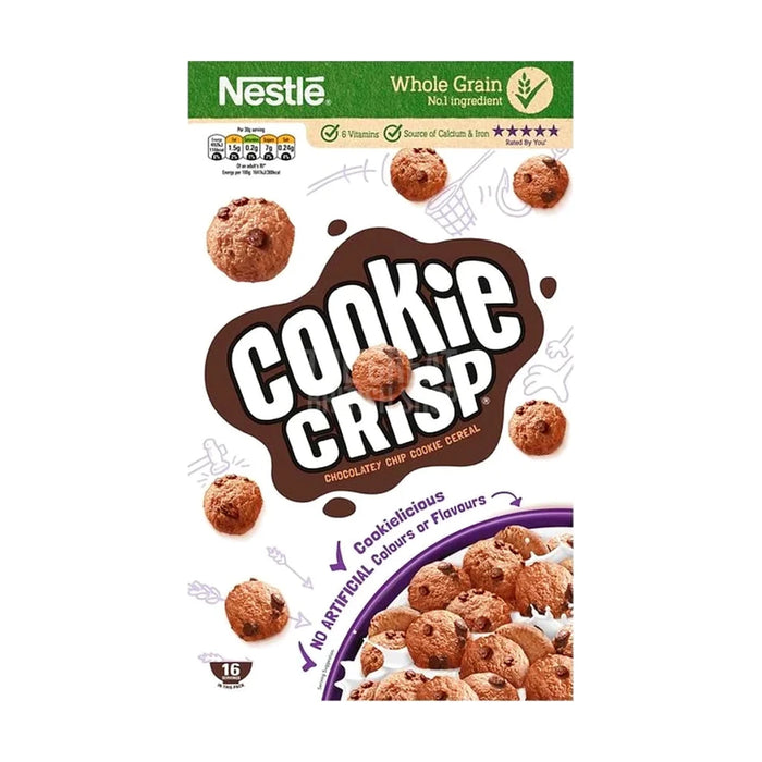 Nestlé Cookie Crisp Cereal - 375g imported British grocery product available in Canada