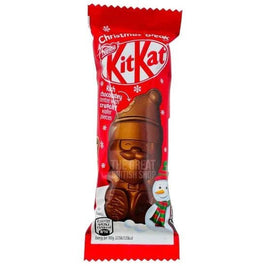 KitKat Christmas Break Santa 29g: front of the wrapper showing the Santa shaped chocolate inside.