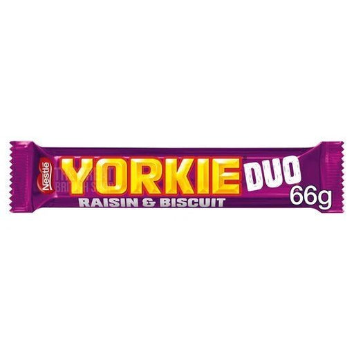 Nestle Yorkie Raisin and Biscuit - 66g imported British grocery product available in Canada