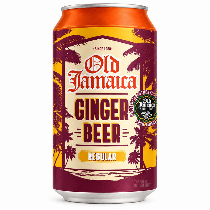 Old Jamaica Ginger Beer - 330ml, front view of the product packaging