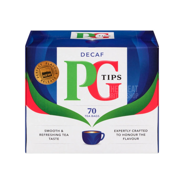 PG Tips Decaf - 70 Tea Bags imported British grocery product available in Canada