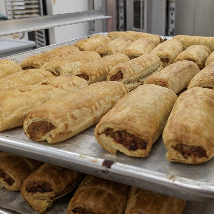 Pork sausage roll from The Great British Shop bakery, Halifax