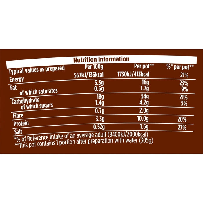 Pot Noodle Beef & Tomato - 90g imported British grocery product available in Canada