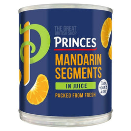Princes Mandarin Segments in Juice 298g: front of the tin showing the blue label design.