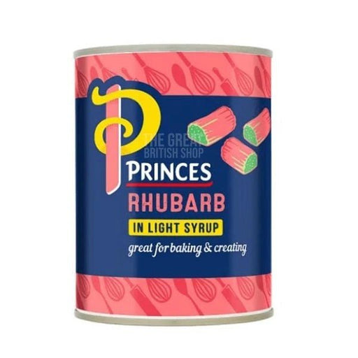 Princes Rhubarb In Syrup - 540g imported British grocery product available in Canada