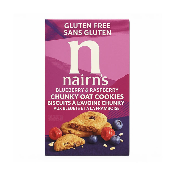 Nairn's Gluten Free Blueberry & Raspberry Chunky Oat Cookies - 160g