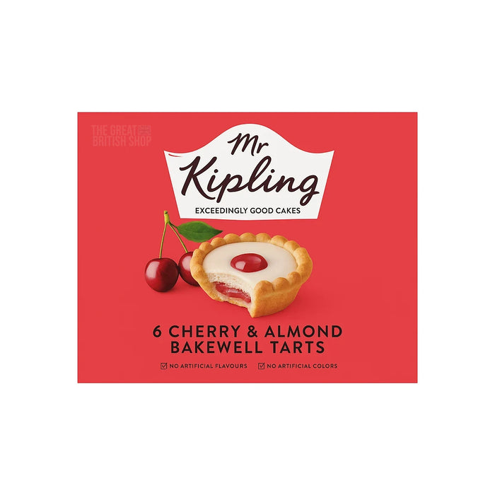 Mr Kipling 6 Cherry & Almond Bakewell Tarts - 250g