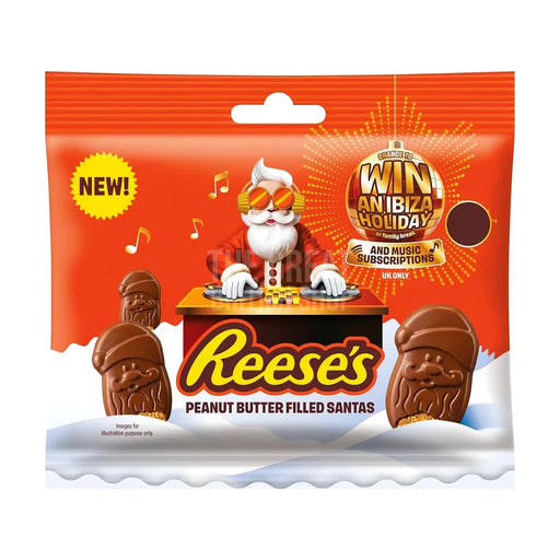 Reese's Peanut Butter Santas - 55g imported British grocery product available in Canada