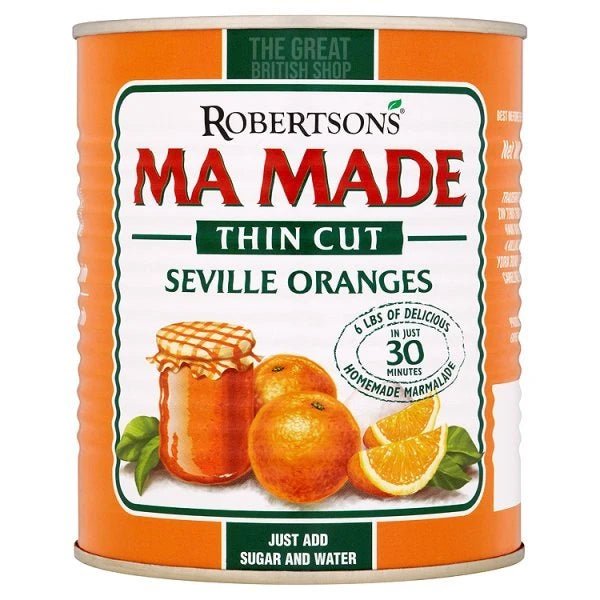 Robertson's Ma Made Orange Thin Cut - 850g imported British grocery product available in Canada