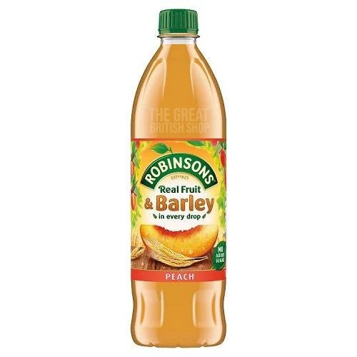 Robinsons Peach Squash - 1L imported British grocery product available in Canada