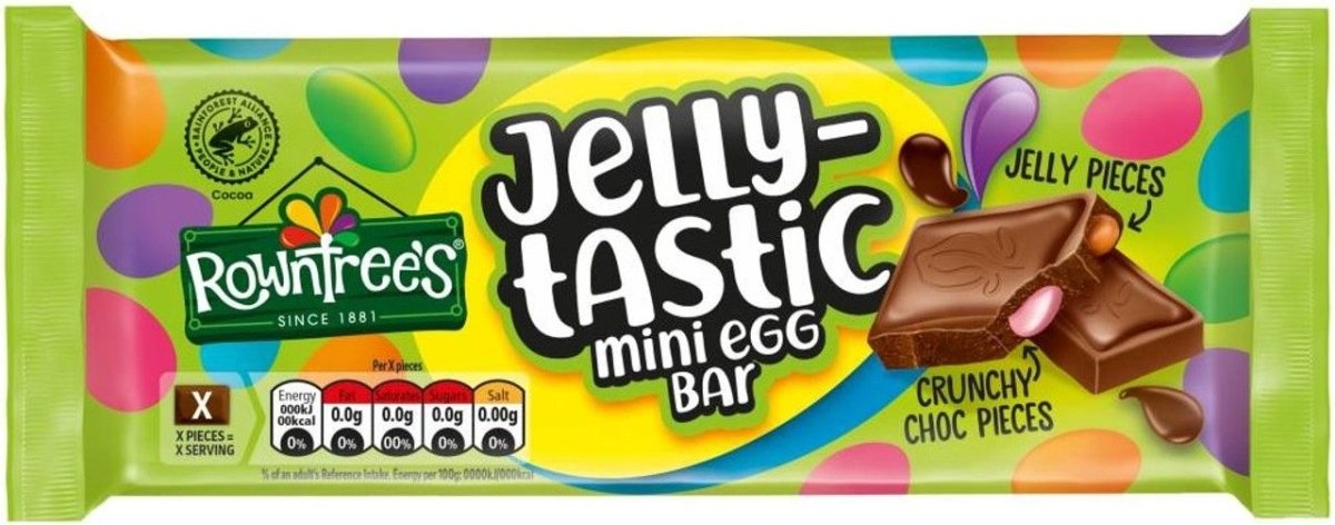 Rowntree's Jellytastic Mini Egg Bar - 90g | British Store Online | The Great British Shop