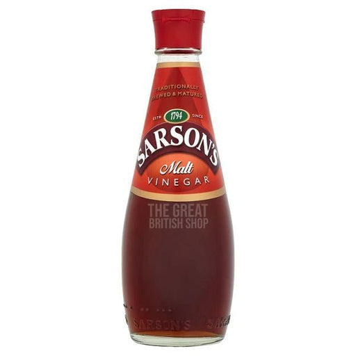 Sarsons Brown Malt Vinegar - 250ml imported British grocery product available in Canada