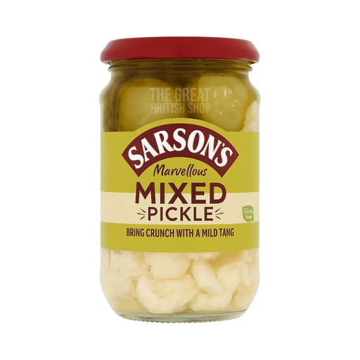 Sarson's Mixed Pickle - 460g imported British grocery product available in Canada
