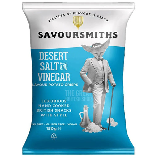 Savoursmiths Desert Salt & Vinegar - 40g imported British grocery product available in Canada