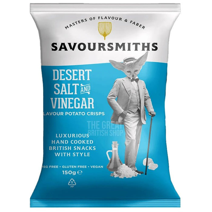 Savoursmiths Desert Salt & Vinegar - 40g imported British grocery product available in Canada