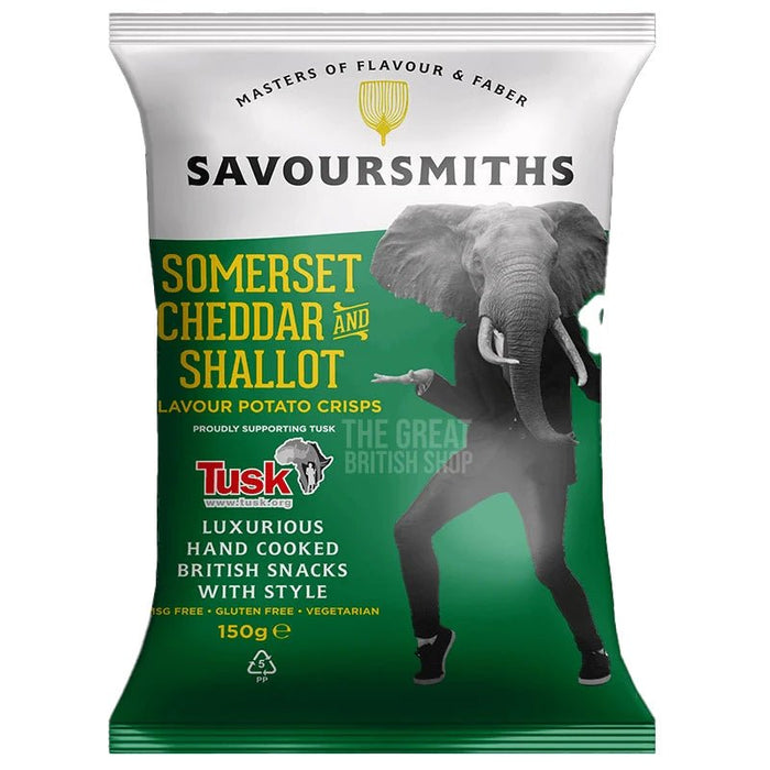 Savoursmiths Somerset Cheddar & Shallot - 40g imported British grocery product available in Canada