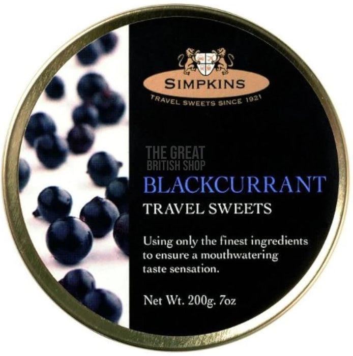 Simpkins Blackcurrant - 200g imported British grocery product available in Canada