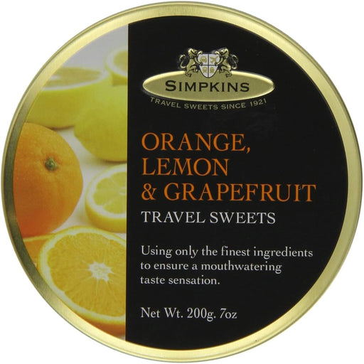 Simpkins Orange, Lemon & Grapefruit - 200g | British Store Online | The Great British Shop