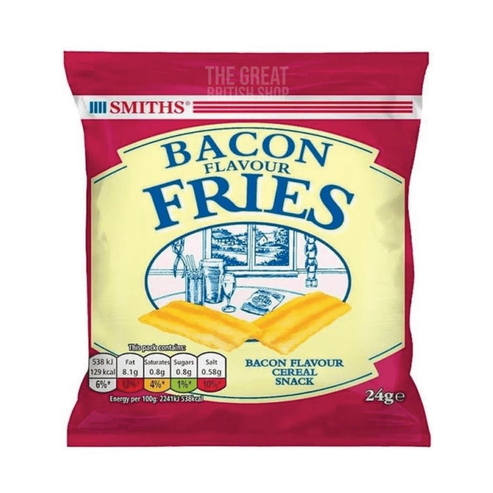 Smiths Bacon Fries - 24g imported British grocery product available in Canada