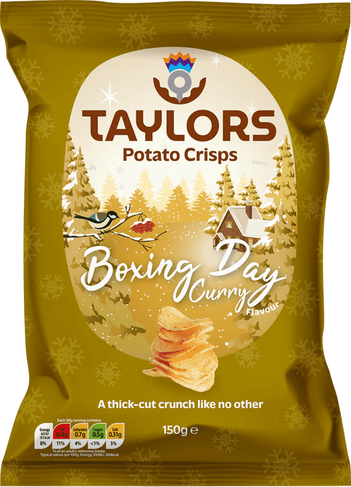 Taylors Boxing Day Curry Crisps - 150g | British Store Online | The Great British Shop